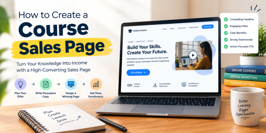 How to Create a Course Sales Page
