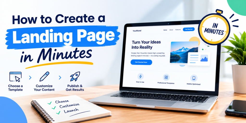 Create a Landing Page in Minutes